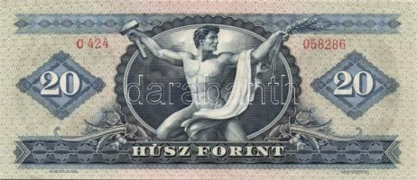 1969. 20Ft (2x) egymáshoz közeli sorszámmal T:I