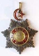 Törökország 1852. Mejidie Rendjel (Mecidi Nishani) II. osztálya szalag nélkül (A kitüntetés Házmán Ferenc buda utolsó polgármesterének hagyatékából származik) T:2- /  Turkey 1852. Order of Mejidie (Mecidi Nishani), IV class without ribbon C:VF