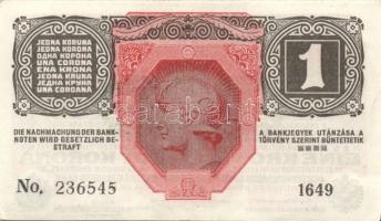 1916. 1K (12x) zöld "Deutschösterreich" felülbélyegzéssel, köztük egymás utáni és egymásho...