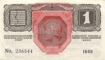 1916. 1K (12x) zöld "Deutschösterreich" felülbélyegzéssel, köztük egymás utáni és egymásho...