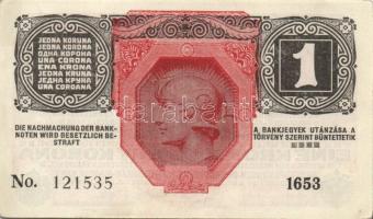 1916. 1K (12x) zöld "Deutschösterreich" felülbélyegzéssel, köztük egymás utáni és egymásho...