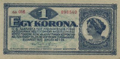1920. 1K (3x) T:I,I-(egyikből hiányzik egy kis papírdarab)