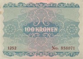 Ausztria / Osztrák-Magyar Bank 1922. 100K (8x) páronként egymás utáni sorszámmal T:I,II