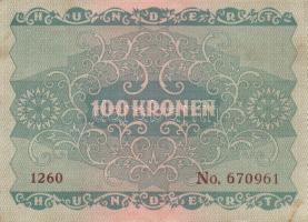 Ausztria / Osztrák-Magyar Bank 1922. 100K (8x) páronként egymás utáni sorszámmal T:I,II