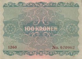 Ausztria / Osztrák-Magyar Bank 1922. 100K (8x) páronként egymás utáni sorszámmal T:I,II