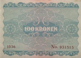 Ausztria / Osztrák-Magyar Bank 1922. 100K (8x) páronként egymás utáni sorszámmal T:I,II