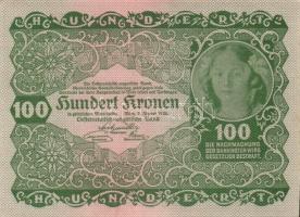 Ausztria / Osztrák-Magyar Bank 1922. 100K (8x) páronként egymás utáni sorszámmal T:I,II