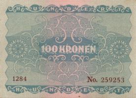 Ausztria / Osztrák-Magyar Bank 1922. 100K (8x) páronként egymás utáni sorszámmal T:I,II