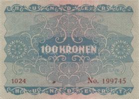 Ausztria / Osztrák-Magyar Bank 1922. 100K (6x) három-három egymás utáni sorszámmal T:II