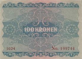 Ausztria / Osztrák-Magyar Bank 1922. 100K (6x) három-három egymás utáni sorszámmal T:II