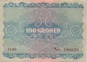Ausztria / Osztrák-Magyar Bank 1922. 100K (6x) három-három egymás utáni sorszámmal T:II
