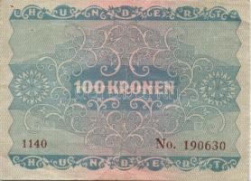 Ausztria / Osztrák-Magyar Bank 1922. 100K (6x) három-három egymás utáni sorszámmal T:II