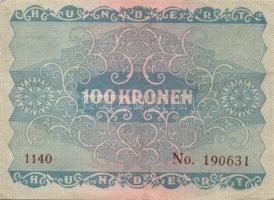 Ausztria / Osztrák-Magyar Bank 1922. 100K (6x) három-három egymás utáni sorszámmal T:II