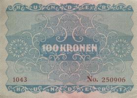 Ausztria / Osztrák-Magyar Bank 1922. 100K (10x) páronként egymás utáni sorszámmal T:I,II