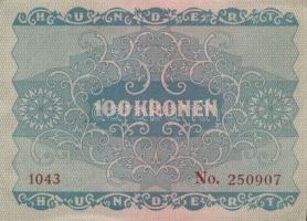 Ausztria / Osztrák-Magyar Bank 1922. 100K (10x) páronként egymás utáni sorszámmal T:I,II