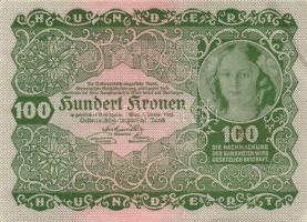 Ausztria / Osztrák-Magyar Bank 1922. 100K (10x) páronként egymás utáni sorszámmal T:I,II