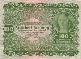Ausztria / Osztrák-Magyar Bank 1922. 100K (10x) páronként egymás utáni sorszámmal T:I,II