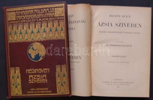 Magyar Földrajzi Társaság könyvtára: Hedin, Sven Ázsia szívében I.-II. kötetek. Első kiadás! Tízezer...