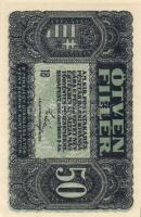 1920. 20f (3x) kétféle színváltozat + 50f + 2K (2x) "2aa" és "2ab*" T:I,I- + 50K "Orell Füssli Zürich" "5a 001" T:III-