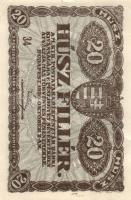 1920. 20f (3x) kétféle színváltozat + 50f + 2K (2x) "2aa" és "2ab*" T:I,I- + 50K...