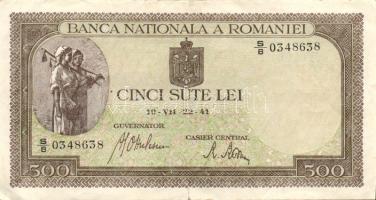 Románia 1940-45. 500L + 1000L + 2000L + 5000L T:III,III-(egyiken szakadás)