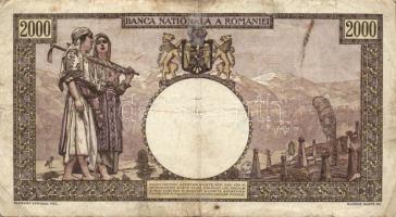 Románia 1940-45. 500L + 1000L + 2000L + 5000L T:III,III-(egyiken szakadás)