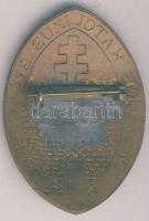 1900. Országos Katolikus Szövetség zománcozott kitűző T:2 (javított csat)