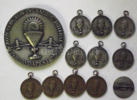 1938. "Eucharisztikus Kongresszus-Budapest" medálok és kitűző + emlékérem T:1,2