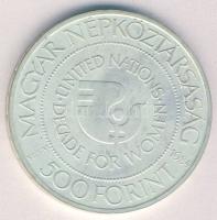 1984. 500Ft Ag "Nők évtizede" T:BU Csak 8000db! Eredeti tokban, tanúsítvánnyal!