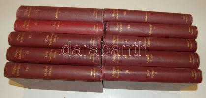 Magyar remekírók sorozat A magyar irodalom főművei sorozat 44 kötete. 1904-1906. Franklin. Az írók a...