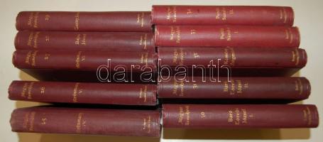 Magyar remekírók sorozat A magyar irodalom főművei sorozat 44 kötete. 1904-1906. Franklin. Az írók a...