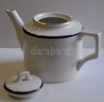 Zsolnay porcelán teás kancsó aranyozott szegéllyel / Zsolnay chinaware tea mug 17 cm