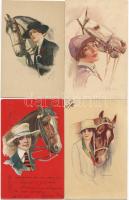 4 Ló és lovas hölgy lap T3