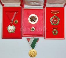 Szocialista kitüntetések: "A Vállalat Kiváló Brigádja" kitűzővel eredeti díszdobozban + &q...