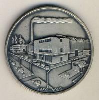 1959-1962. 20 éves a Székesfehérvári Könnyűfémmű ffém emlékplakett, díszdobozban (d=60mm) T:1
