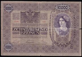 1918. 10.000K piros "Magyarország" körbélyegzővel T:IV