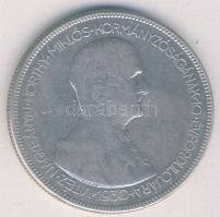 1930. 5P Ag "Horthy jobbra" T:3 ph