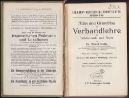 Atlas und Grundniss der Verbandlehre - Német nyelvű, sok képpel illusztrált könyv a sebkötözésről, M...