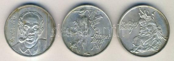 1976 200Ft Ag 3klf db "Festők I. - Derkovits, Szinyei, Munkácsi" sor T:BU