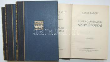 1925 Szász Károly munkái sorozat centenáriumi kiadás 4 kötete, Révai Kiadó és könyvkötészet, Bp., ki...