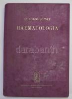 Dr. Boross József: Haematológis, Bp., 1942 Eggenberger, egészvászon kötésben, kissé elázott borítóval sok képpel