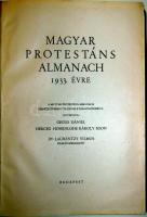 1933 Dr. Laurentzy Vilmos: Magyar Protestáns Almanach, kiadói dombornyomott félbőr kötésben, jó álla...