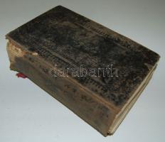 Károli féle Szent Biblia - Kőszeg, 1850 Reichard Ádolf, sérült egészbőr kötésben