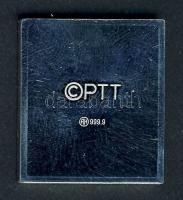 Svájc / Basel "Stadt Post Basel" 2 1/2Rp bélyeg Ag plakettje 10,4g T:1