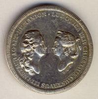 Svédország 1929. III. Gusztáv és Ludovica királynő Ag emlékérem (19,8g) T:2