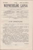 1895 Koncsek Lajos: A népnevelők lapja harminczéves fennállása alkalmából kiadott ünnepi szám, Miner...