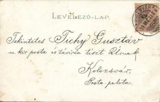 1899-1908 4 db üdvözlőlap közte 2 litho