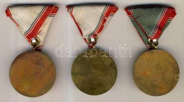 DN. "A Haza Fegyveres Szolgálatában" 15, 25 és 35 év után járó kitüntetés, mellszalaggal T...