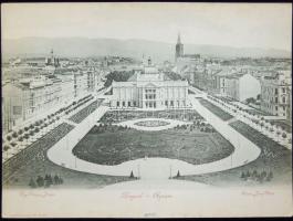 Zagreb Franz Joseph square; giant size postcard (23 × 31 cm) (wet damage)