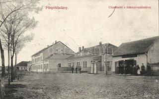 Püspökladány a Rákóczi Szállodával és Özv. Szücs Lászlóné üzletével